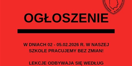 OGŁOSZENIE!