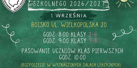 Uroczyste Rozpoczęcie Roku Szkolnego 2026/2027